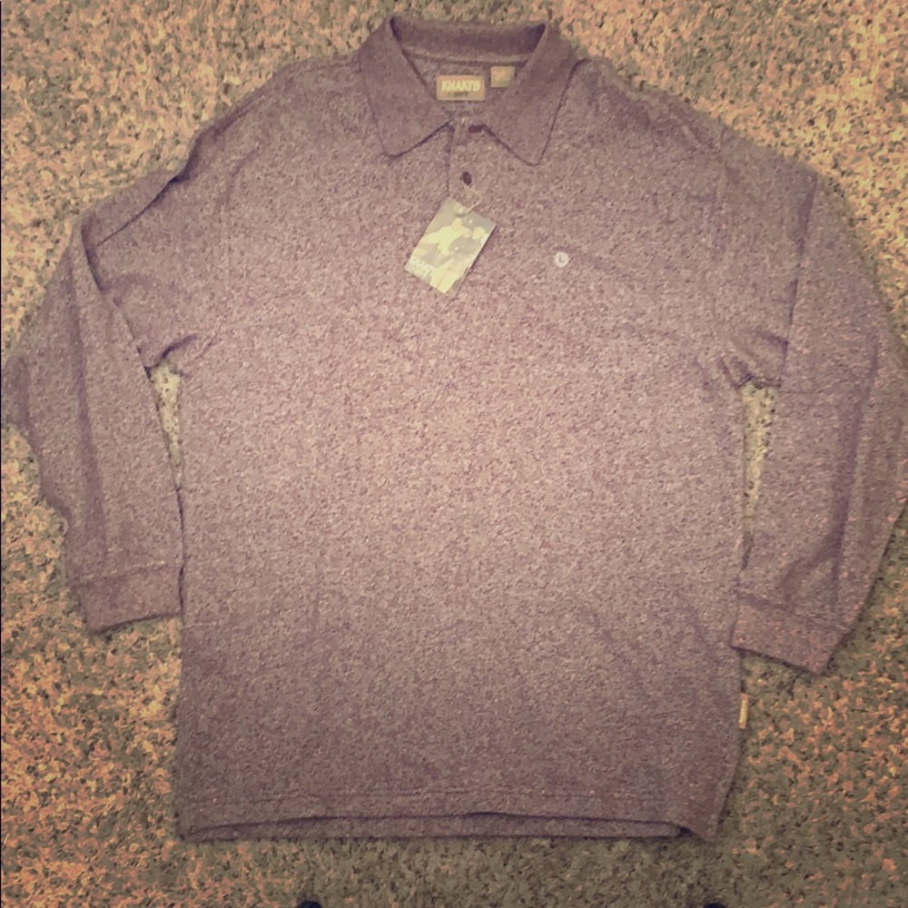 Men’s, warm, long sleeve, collared shirt.